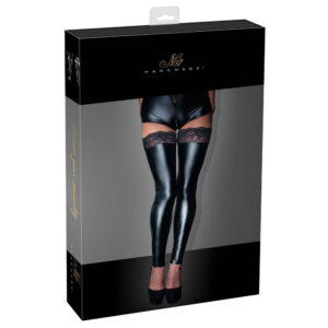 Noir Handmade Stay-Up Strømper i Wetlook