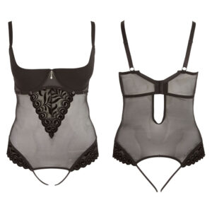 Plus Size Strip Body i Nylon med Similisten