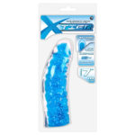 X-Tier Dildo Blue Med Glitter 18 cm