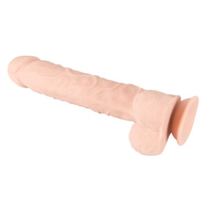 Nature Skin Large Bendable Dildo 30 cm med Sugekop
