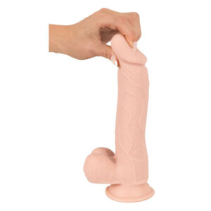 Nature Skin Medium Bendable Dildo 24 cm med Sugekop