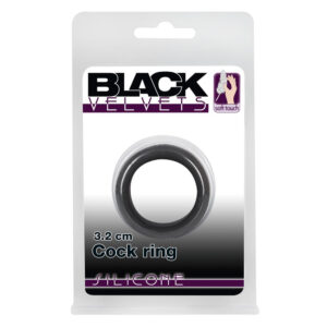 Black Velvet Silikone Penisring i Sort