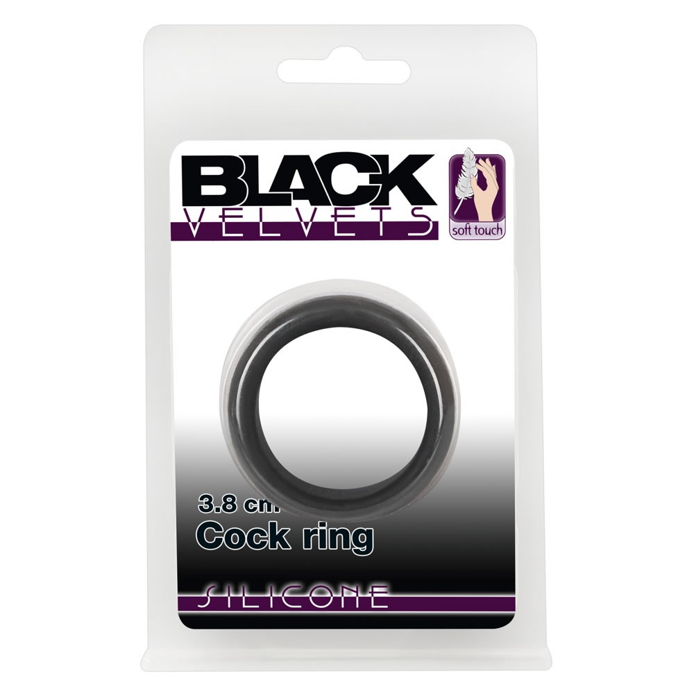 Black Velvet Silikone Penisring i Sort