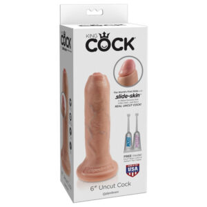 King Cock Uncut Realistisk Dildo med Forhud