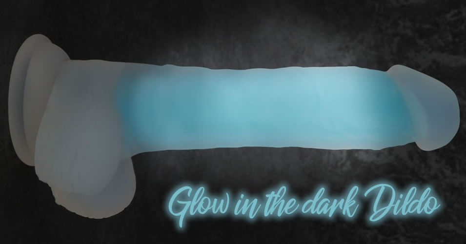 Selvlysende Dildo Glow in the Dark med Sugekop