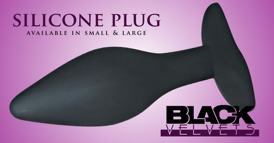 Silikone Anal Plug Black Velvets