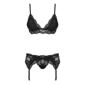 Obsessive Lingeri sæt Elise med BH, Trusser og Hofteholder