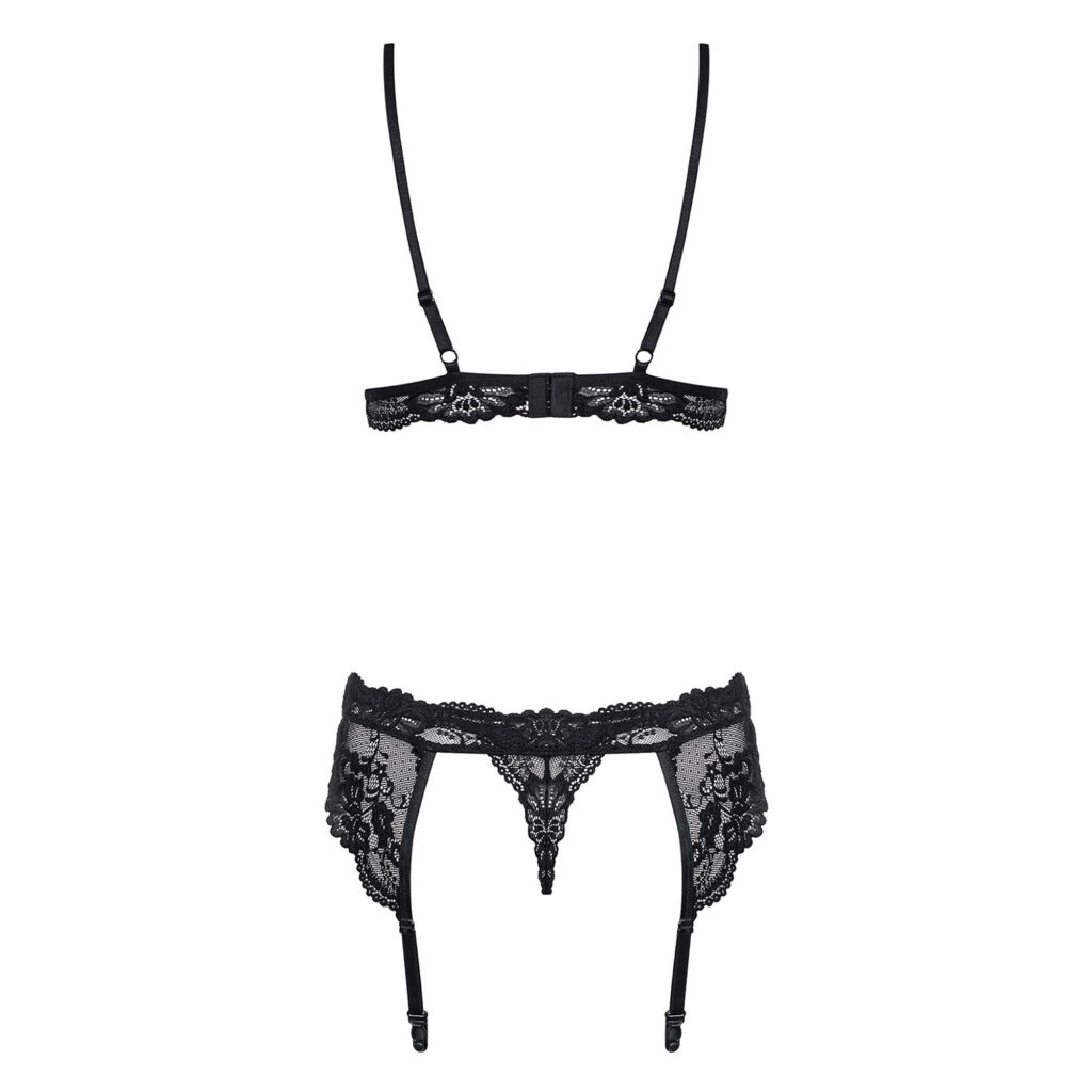 Obsessive Lingeri sæt Elise med BH, Trusser og Hofteholder
