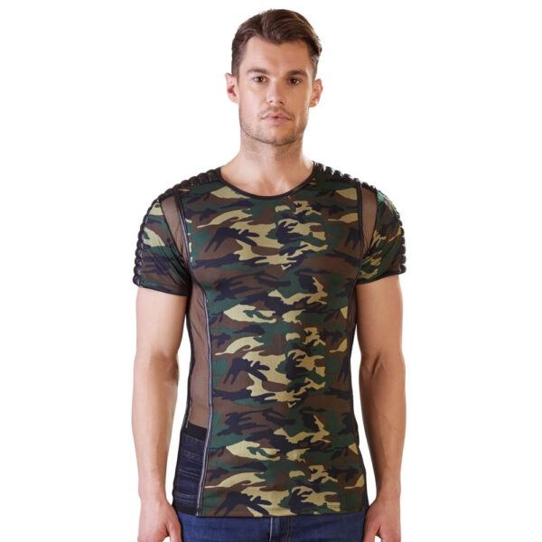 Camouflage Shirt med Net til Herre