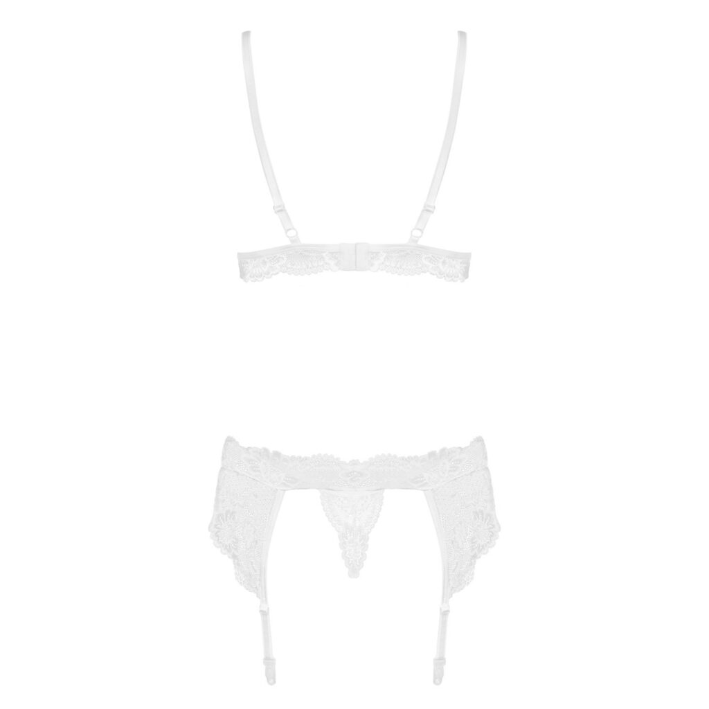 Obsessive Lingeri sæt Angelica med BH, Trusser og Hofteholder