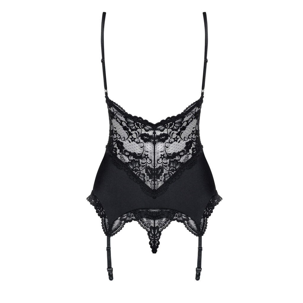 Obsessive Vanessa Blonde Bustier med Strømpeholdere