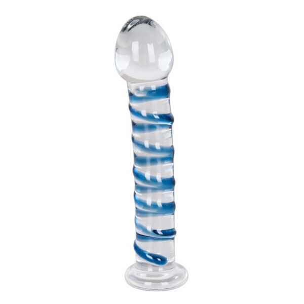 Glas Dildo Arts Clair Bleu