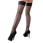 Selvsiddende Netstrømper i Sort