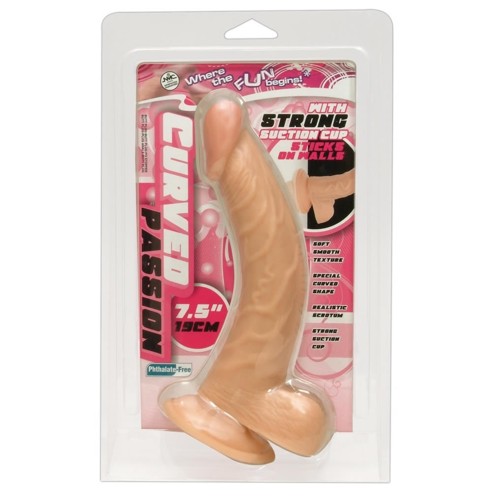 Curved Passion G-Punkt Dildo med Sugekop