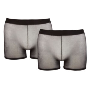 Herre Pants i Transparent Sort - Pakke med 2