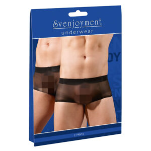 Herre Pants i Transparent Sort - Pakke med 2
