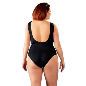 Plus Size Body med Snører og Gennemsigtige Sider