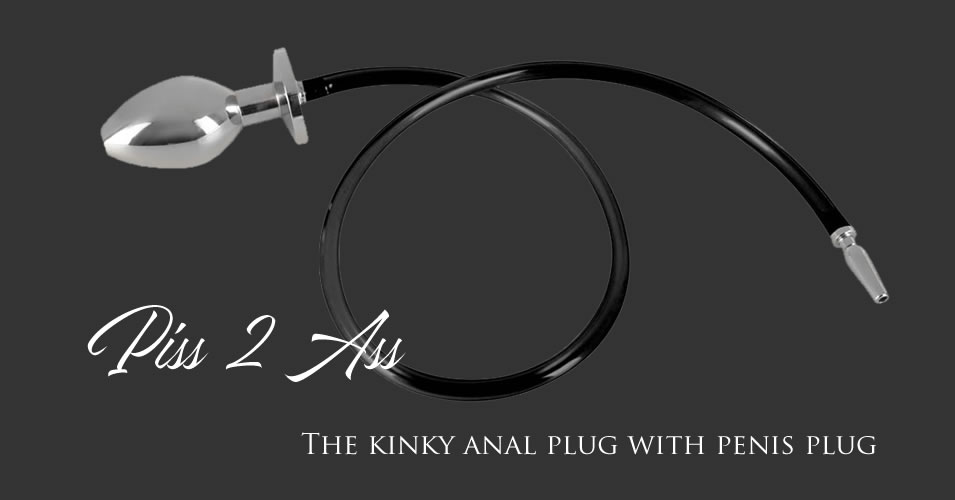 Piss to Ass Penis og Anal Plug i Metal
