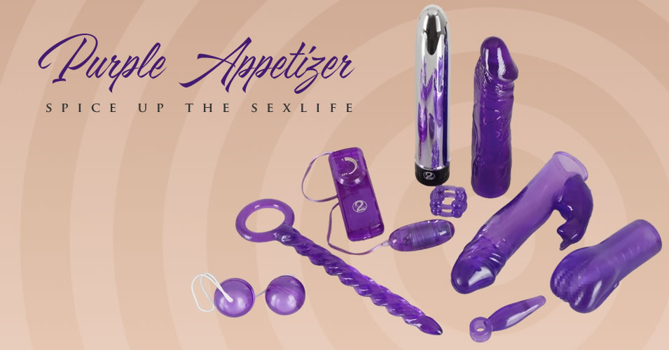 Purple Appetizer Sexlegetøj Sæt med 9 Dele