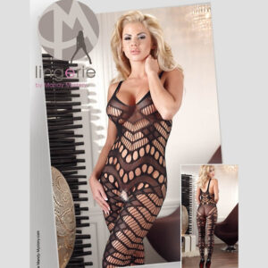 Net Bodystocking med Asymmetrisk Mønster