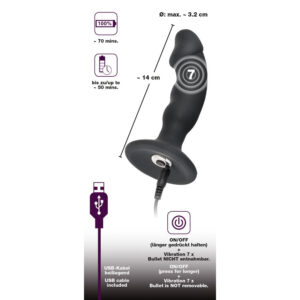 Black Velvets Vibrator Anal Plug