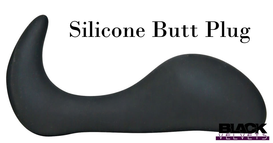 Black Velvet Silikone Anal Plug Medium