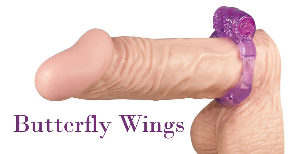 Butterfly Wings Penisring med Vibrator