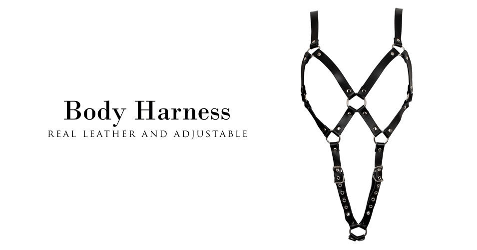 Læder Body Harness af Ægte Læder