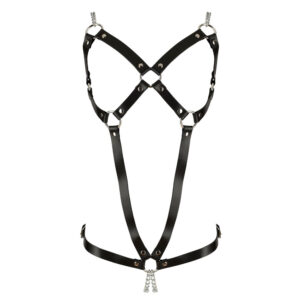 Læder Body Harness med Metalkæder til Hende