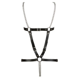 Læder Body Harness med Metalkæder til Hende