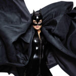 Catwoman Lak Jumpsuit i Sort