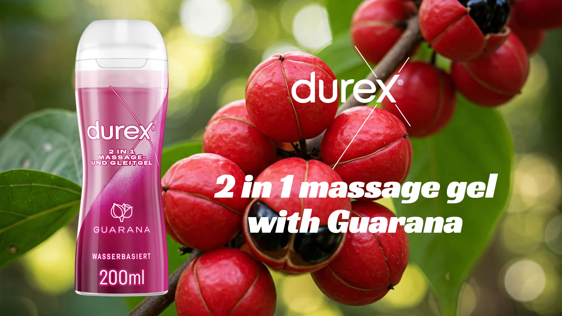 Durex Play Guarana 2-i-1 Glidecreme og Massageolie