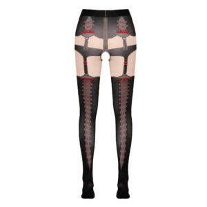 Strømpebukser med snøre og hofteholder effekt