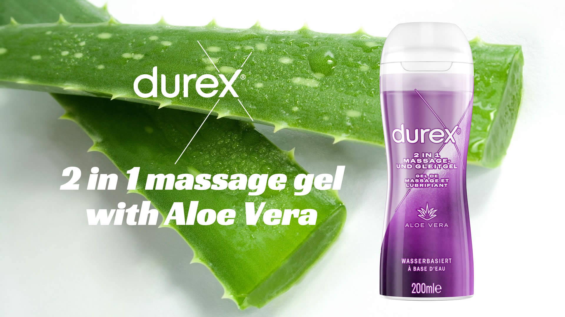 Durex Play Aloe Vera 2-i-1 Massageolie og Glidecreme