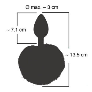 Anal Plug Bunny Tail med Pelskvast