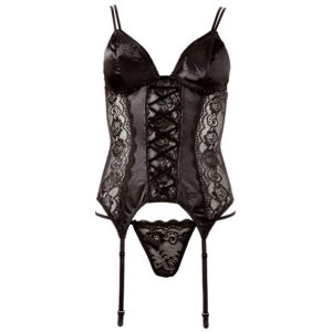 Dancing Queen Bustier med Hofteholder i Satin