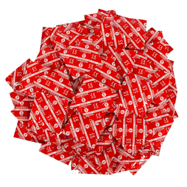 Londom Rød Kondom med jordbær aroma
