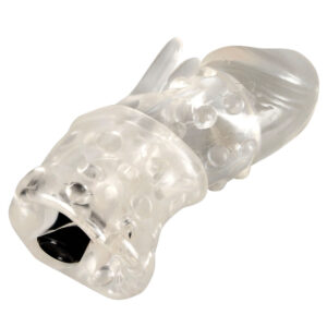 Penis Sleeve med Vibrator og Klitoris Stimulator