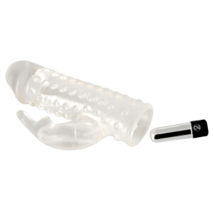 Penis Sleeve med Vibrator og Klitoris Stimulator