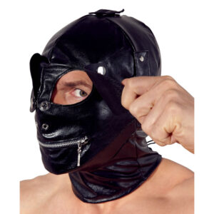 Fetish Maske i Læderlook
