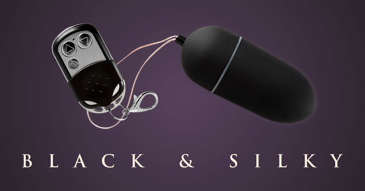 Black & Silky Trådløs Vibrator Æg