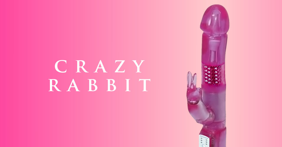Crazy Rabbit Vibrator med Perler