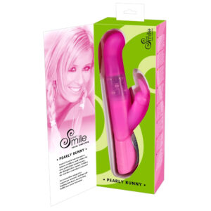 Smile Pearl Bunny Rabbit Vibrator med Roterende Perler