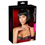 Charleston Paryk med Sort Kort Pagehår