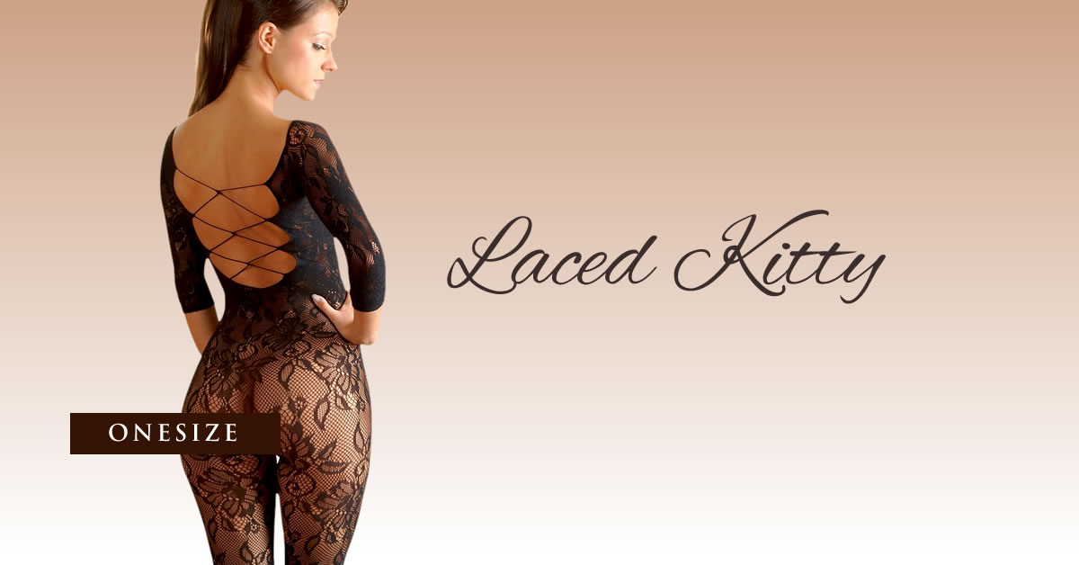 Blonde Catsuit i Sort
