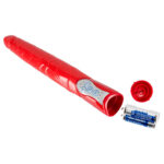 Red Push Vibrator med Stødefunktion