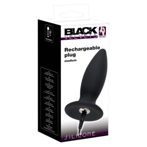 Black Velvets Genopladelig Silikone Anal Plug med Vibrator