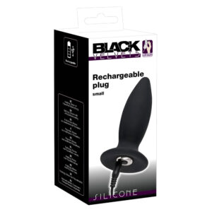 Black Velvets Genopladelig Silikone Anal Plug med Vibrator