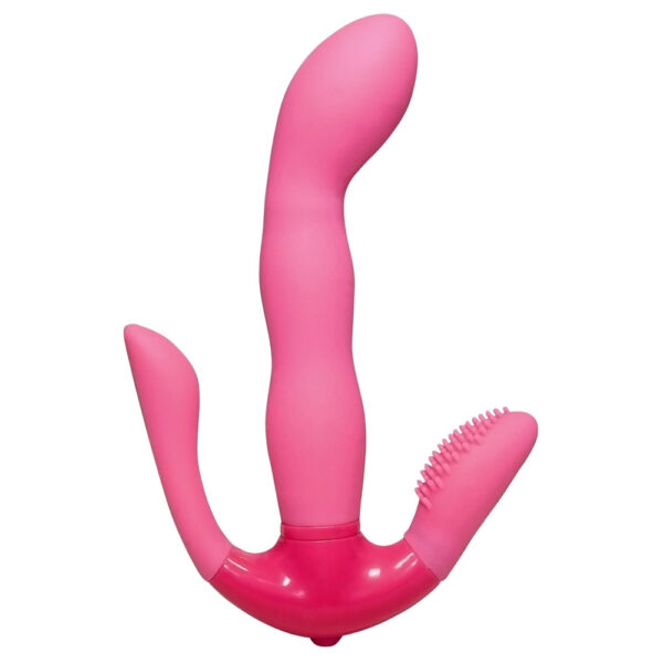 Pink Proposition G-Punkt Vibrator med Anal & Klitoris Stimulator