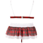 Blonde BH og Miniskirt med Tern